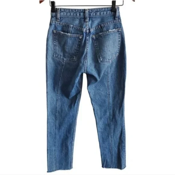 Reformation High-rise Celtic Wash Seamed Jeans Size 24 - Picture 2 of 9